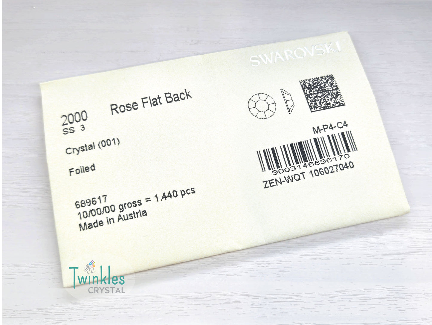 All Size - Swarovski Flatback Crystal No Hotfix Round Shape - Factory Pack #2000/2058/2088