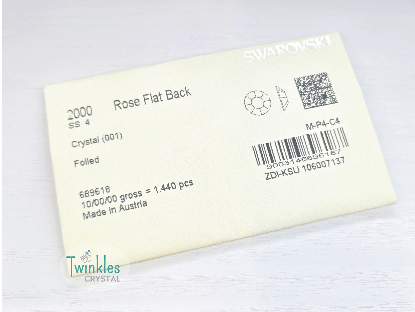 All Size - Swarovski Flatback Crystal No Hotfix Round Shape - Factory Pack #2000/2058/2088