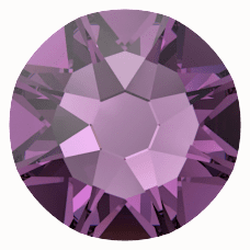Clr#204 - Swarovski Flatback Crystal No Hotfix - Amethyst