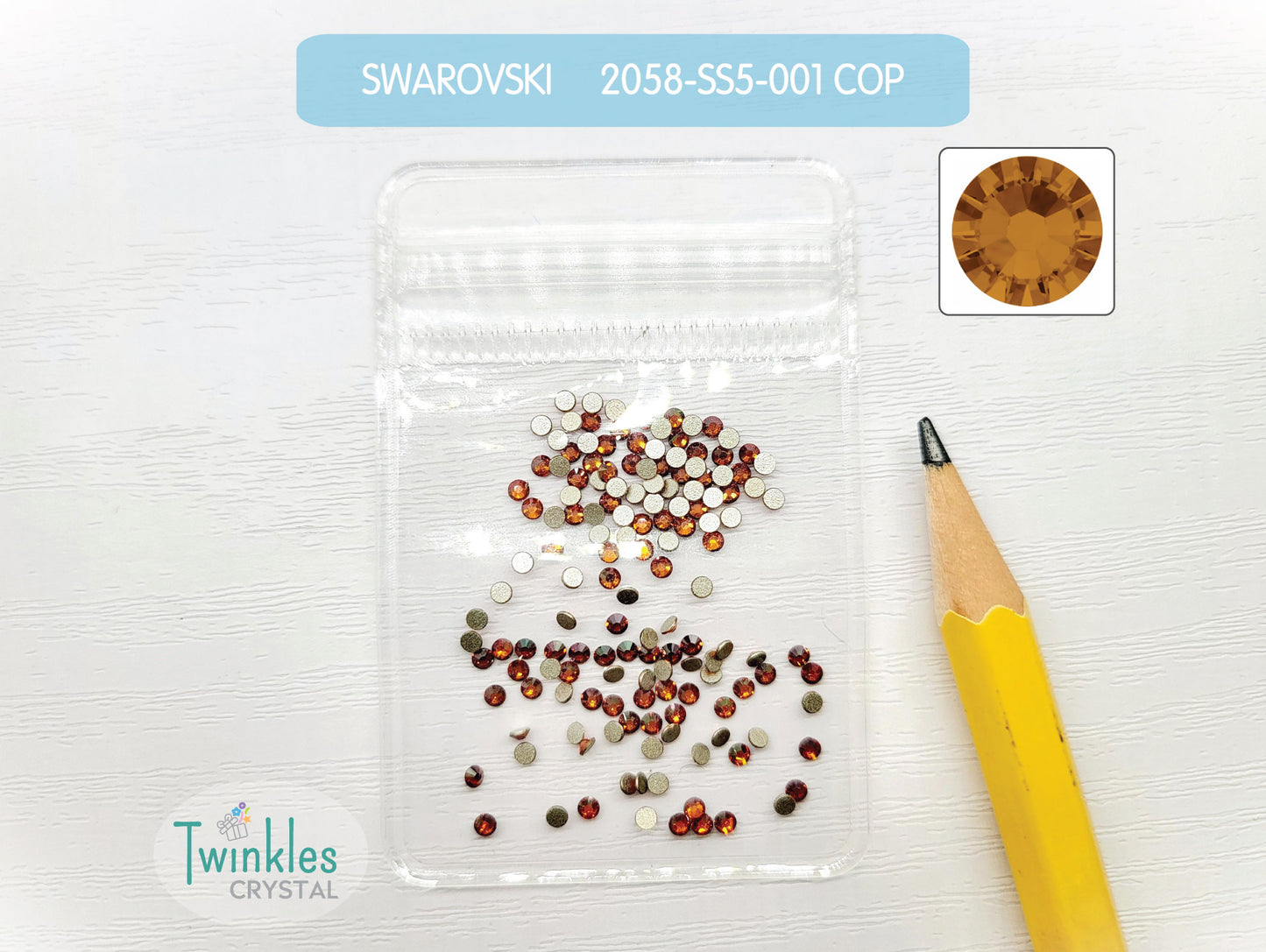 #2058-SS5 (1.7 - 1.9mm) - Swarovski Flatback no Hotfix Crystal - 144pcs