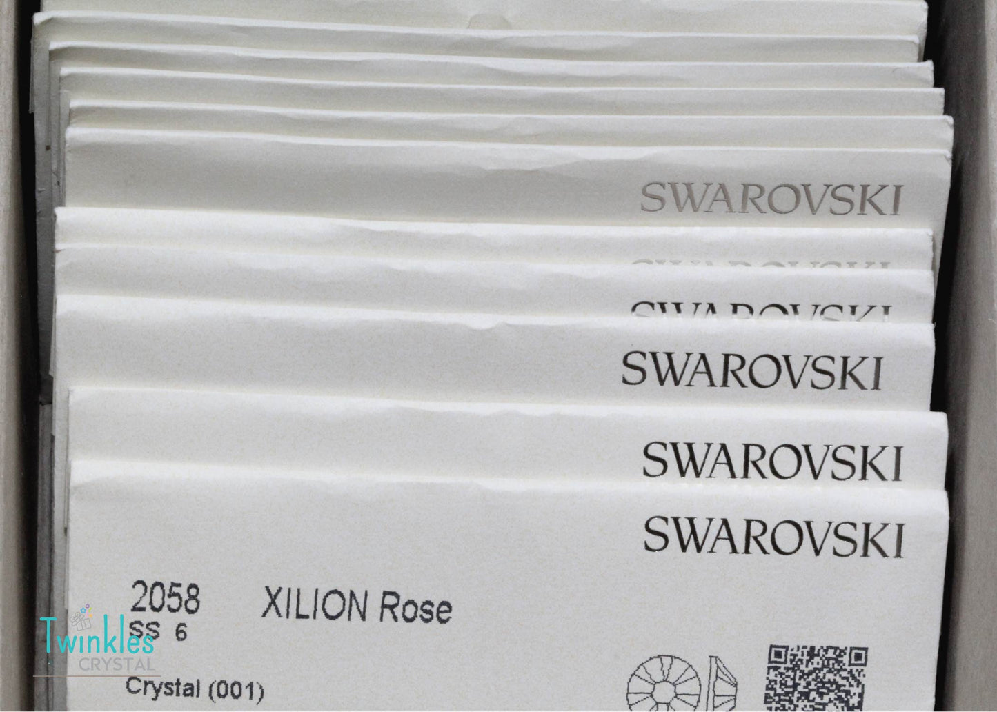 Free Shipping 2.0mm (36-144pcs) Clear - Swarovski Flatback Crystal Foil - 2058-SS6-001F
