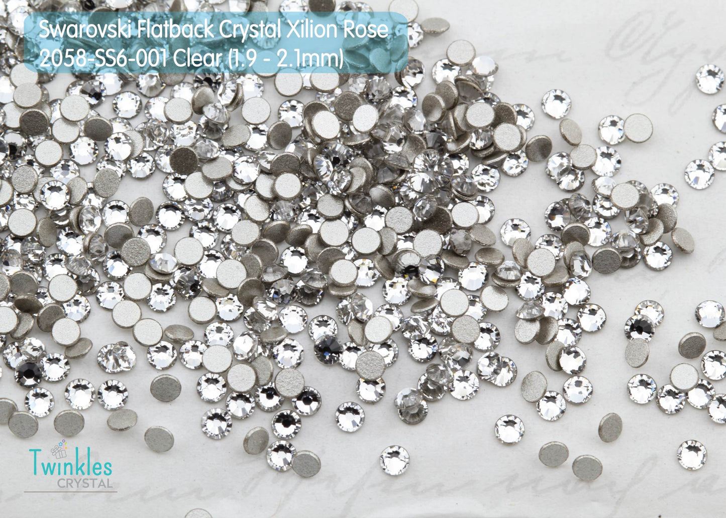 Small Size - Swarovski Flatback Crystal No Hotfix #2058-Crystal Clear