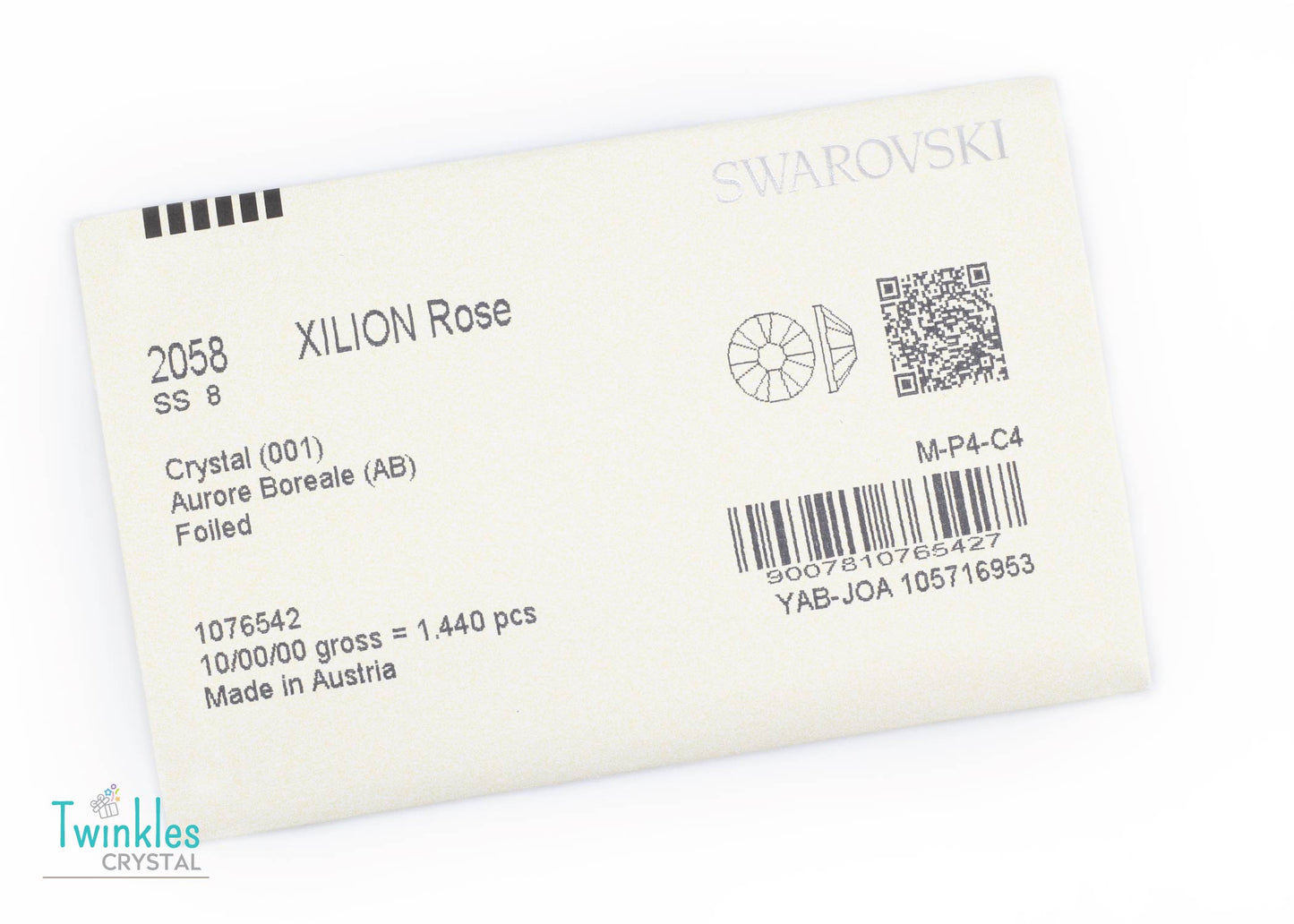 Small Size - Swarovski Flatback Crystal No Hotfix #2058-Crystal Clear