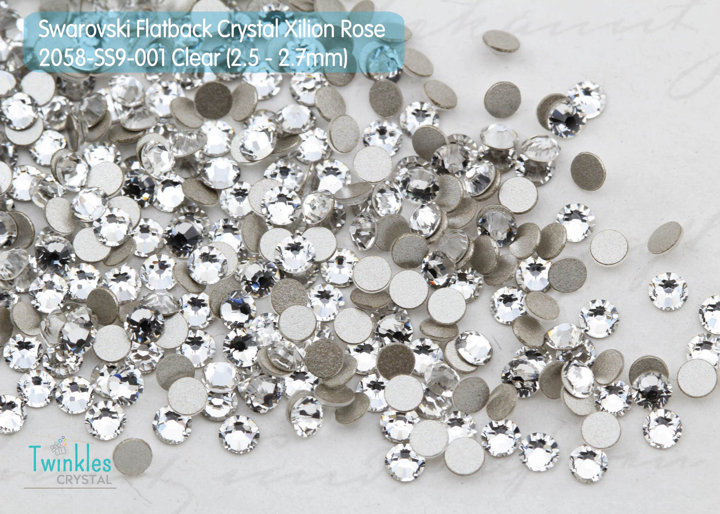 #2058-SS9 (2.5 - 2.7mm) - Swarovski Flatback no Hotfix Crystal - 144pcs