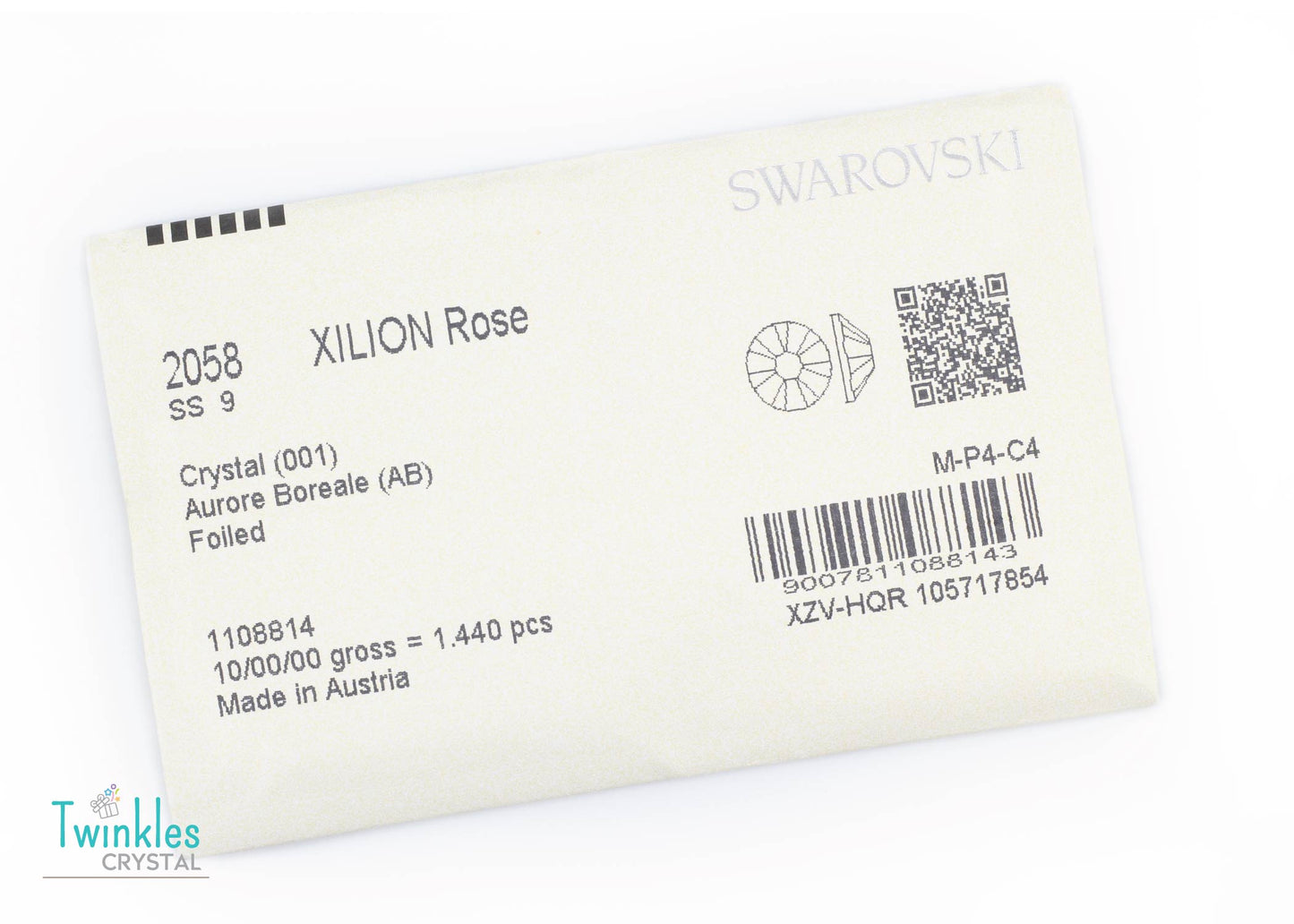 Small Size - Swarovski Flatback Crystal No Hotfix #2058-Crystal Clear