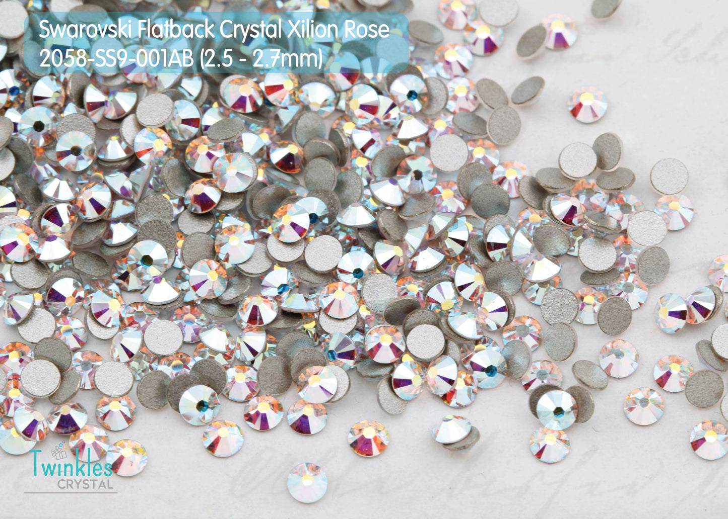 #2058-SS9 (2.5 - 2.7mm) - Swarovski Flatback no Hotfix Crystal - 144pcs