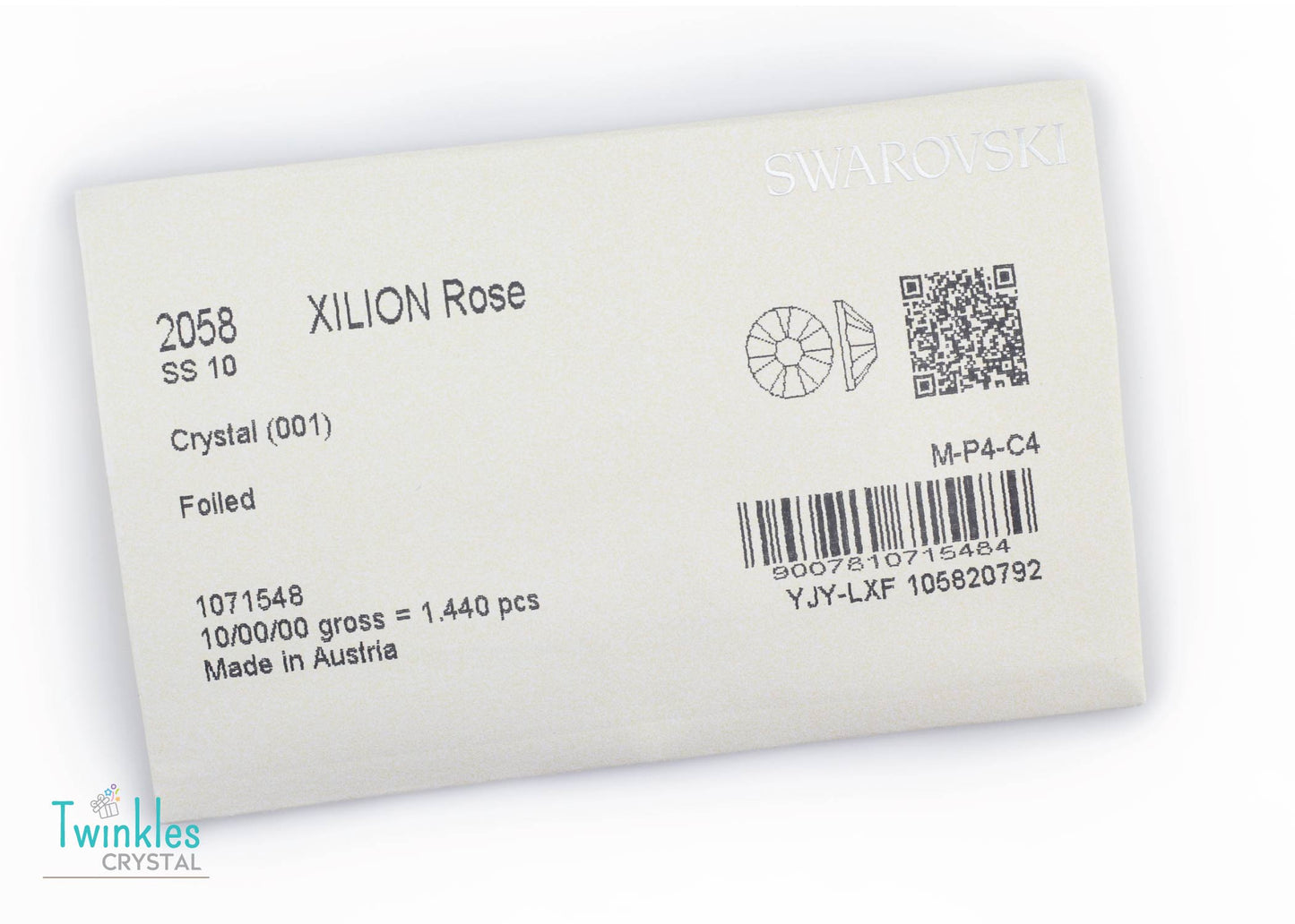 Small Size - Swarovski Flatback Crystal No Hotfix #2058-Crystal Clear