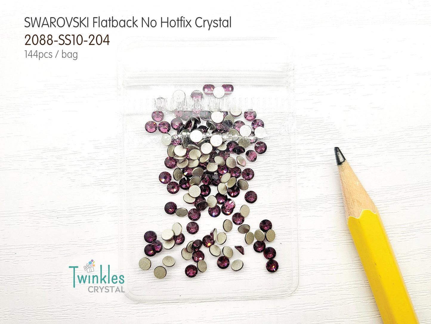 #2058-SS10 - Swarovski Flatback no Hotfix Crystal Picking Color - 144pcs