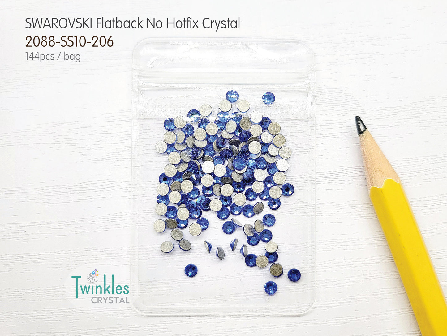 #2058-SS10 - Swarovski Flatback no Hotfix Crystal Picking Color - 144pcs
