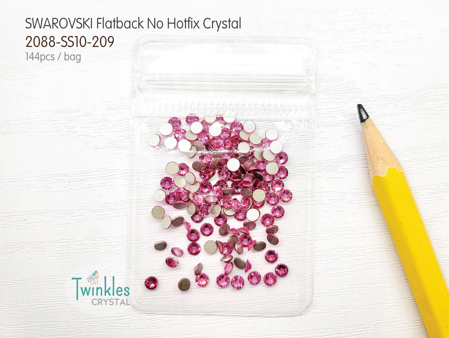 #2058-SS10 - Swarovski Flatback no Hotfix Crystal Picking Color - 144pcs