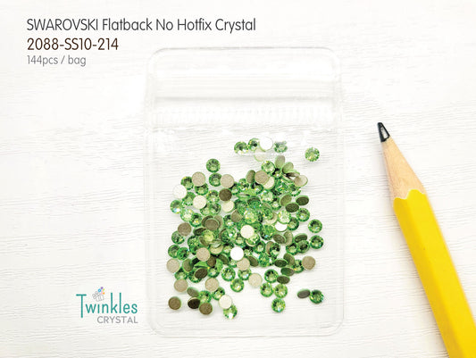 Clr#214 - Swarovski Flatback Crystal No Hotfix - Peridot