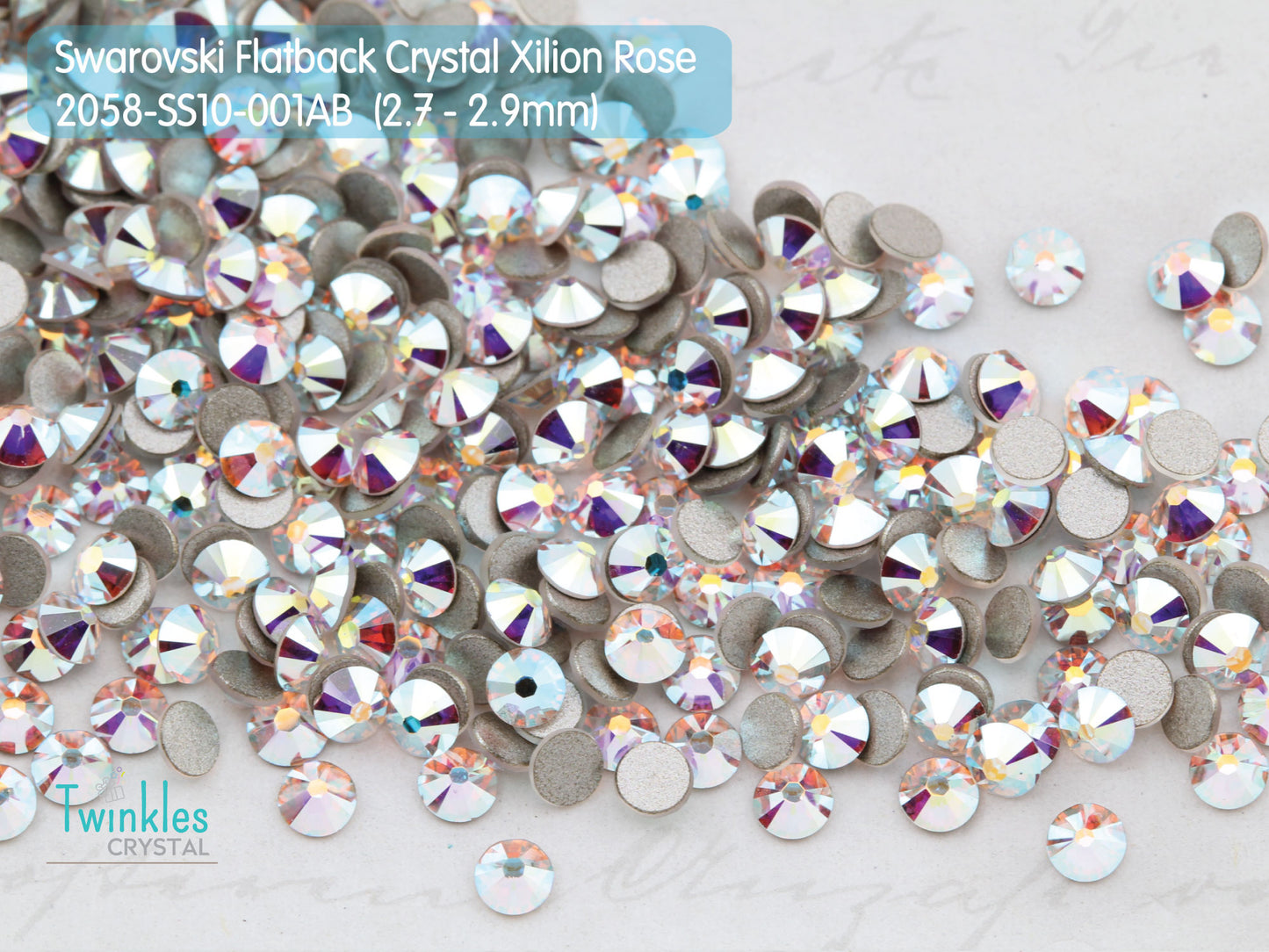#2058-SS10 (2.8mm) - Swarovski Flatback no Hotfix Crystal - 144pcs