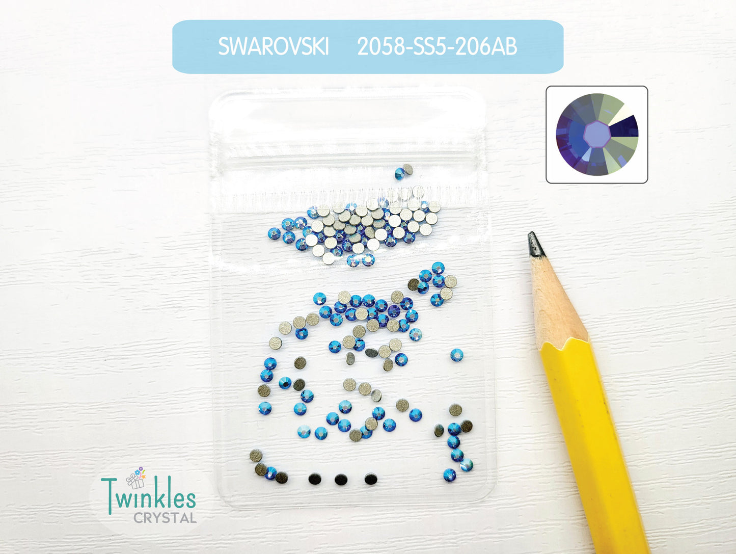 #2058-SS5 - Swarovski Flatback no Hotfix Crystal Picking Color - 144pcs