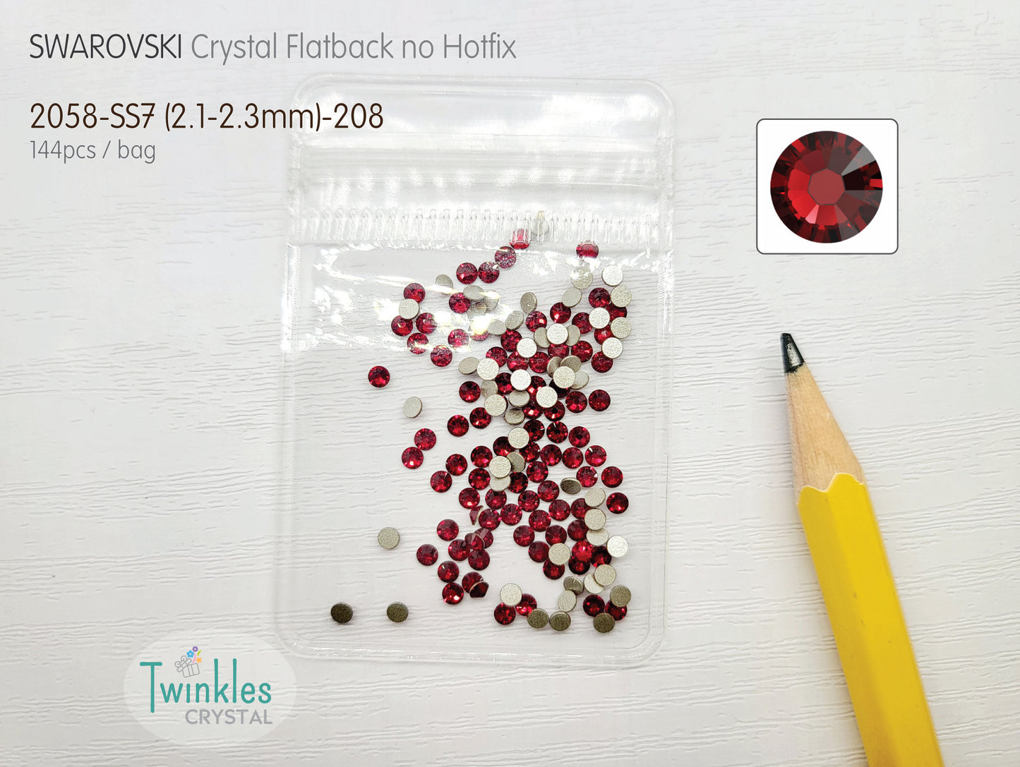 #2058-SS7 - Swarovski Flatback no Hotfix Crystal Picking Color - 144pcs