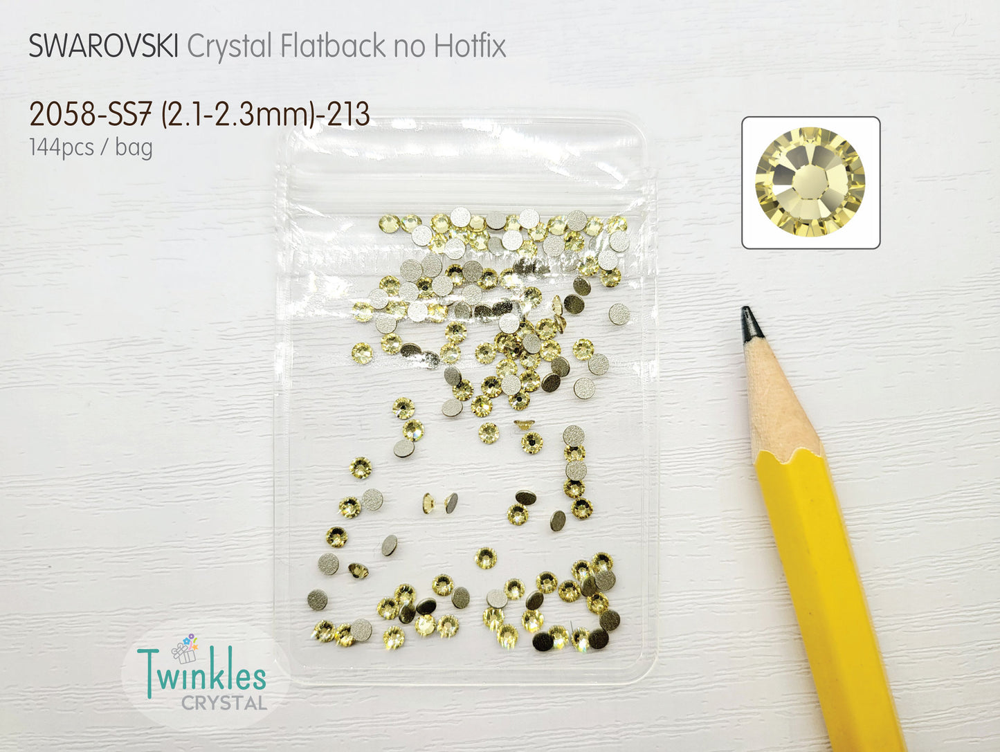 #2058-SS7 - Swarovski Flatback no Hotfix Crystal Picking Color - 144pcs