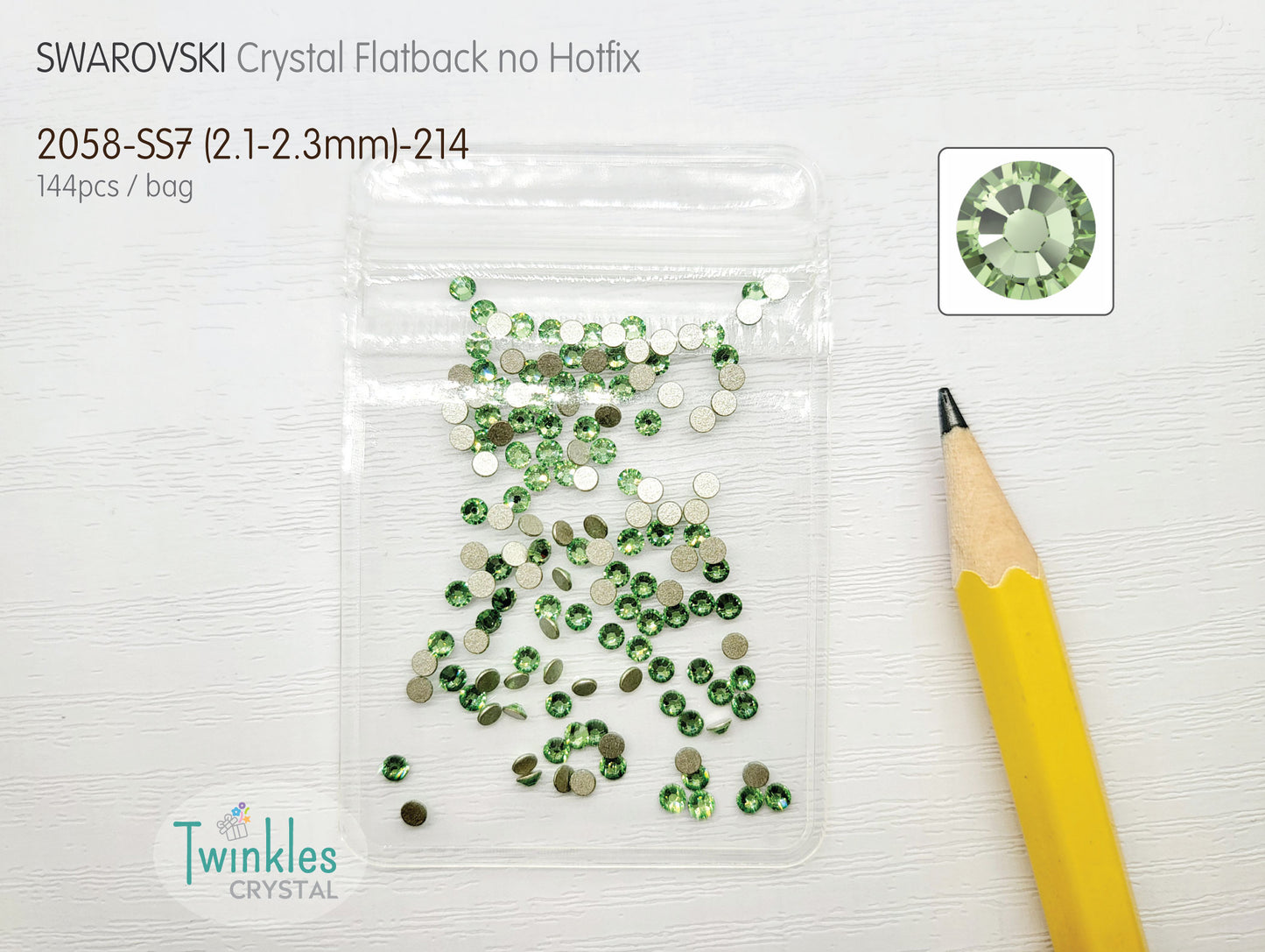 #2058-SS7 - Swarovski Flatback no Hotfix Crystal Picking Color - 144pcs