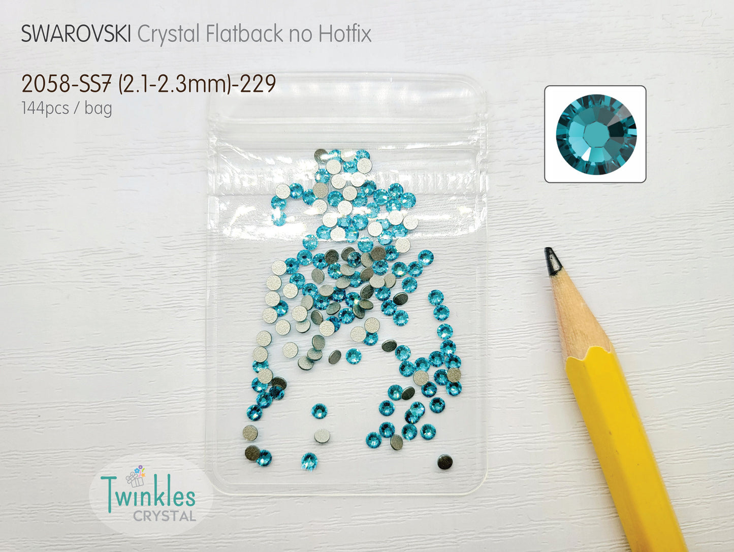 #2058-SS7 - Swarovski Flatback no Hotfix Crystal Picking Color - 144pcs