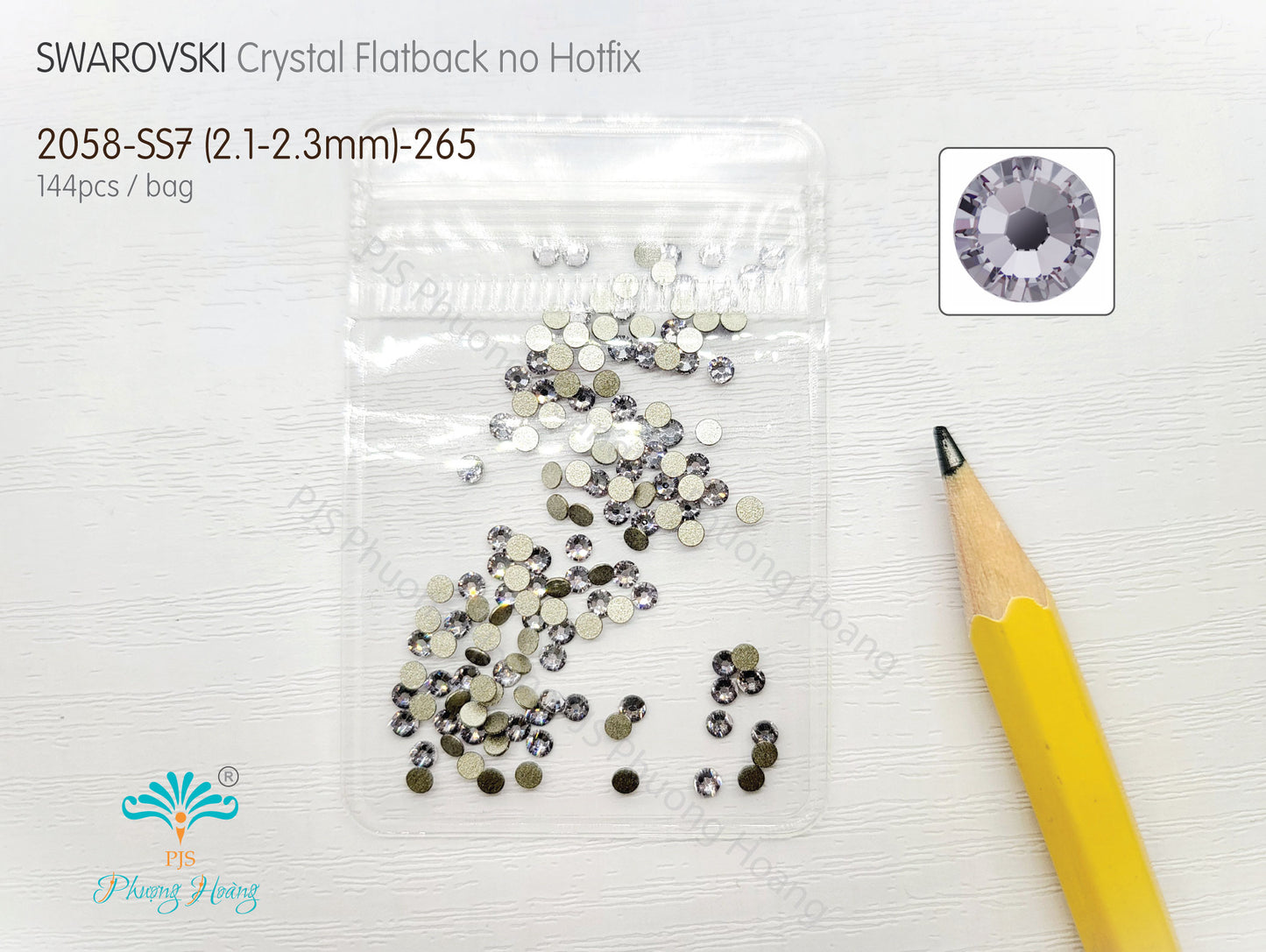 #2058-SS7 - Swarovski Flatback no Hotfix Crystal Picking Color - 144pcs