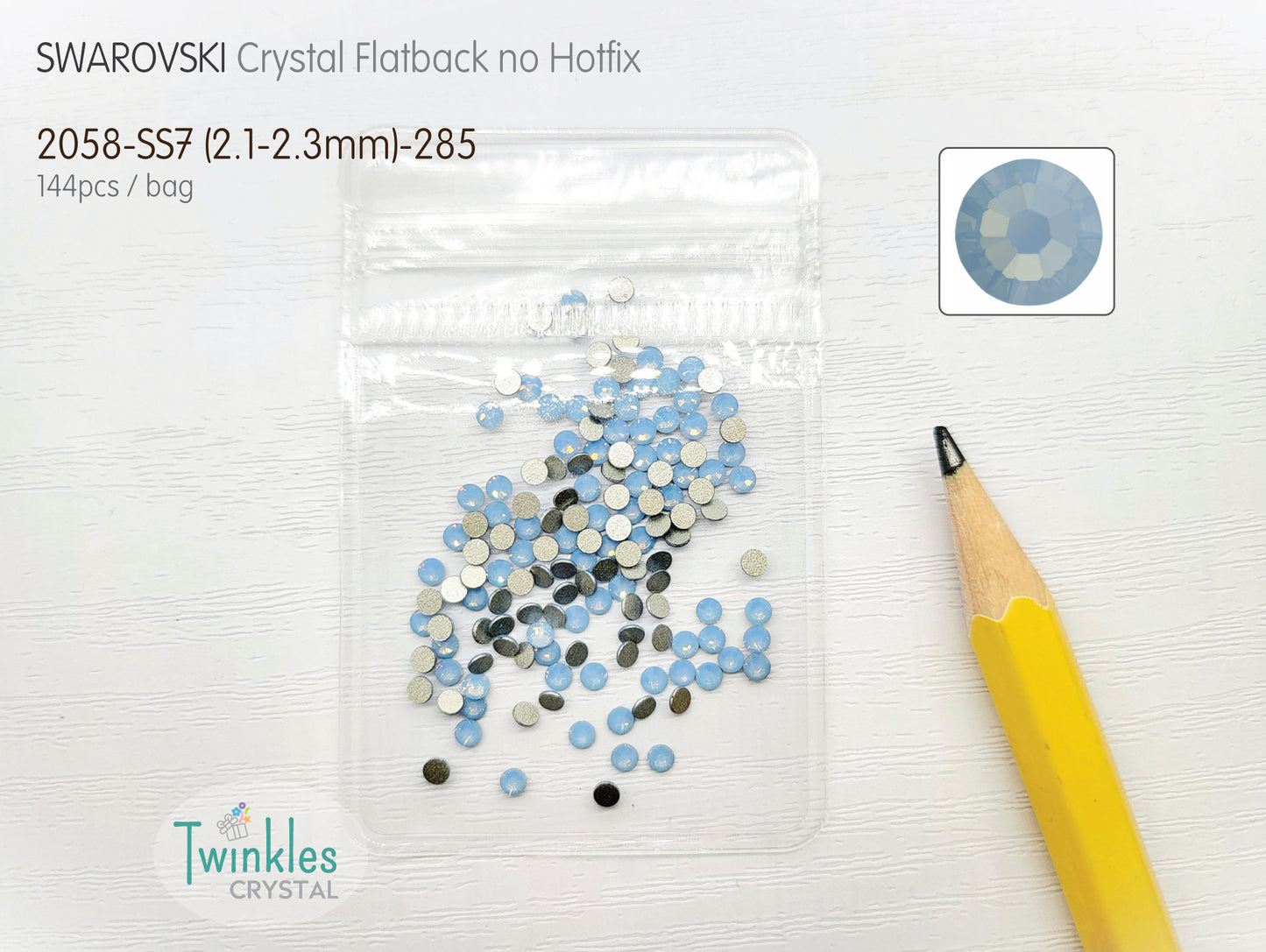 #2058-SS7 - Swarovski Flatback no Hotfix Crystal Picking Color - 144pcs