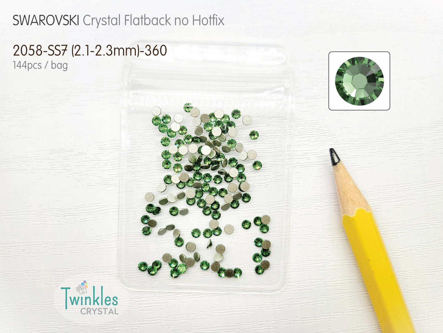 #2058-SS7 - Swarovski Flatback no Hotfix Crystal Picking Color - 144pcs