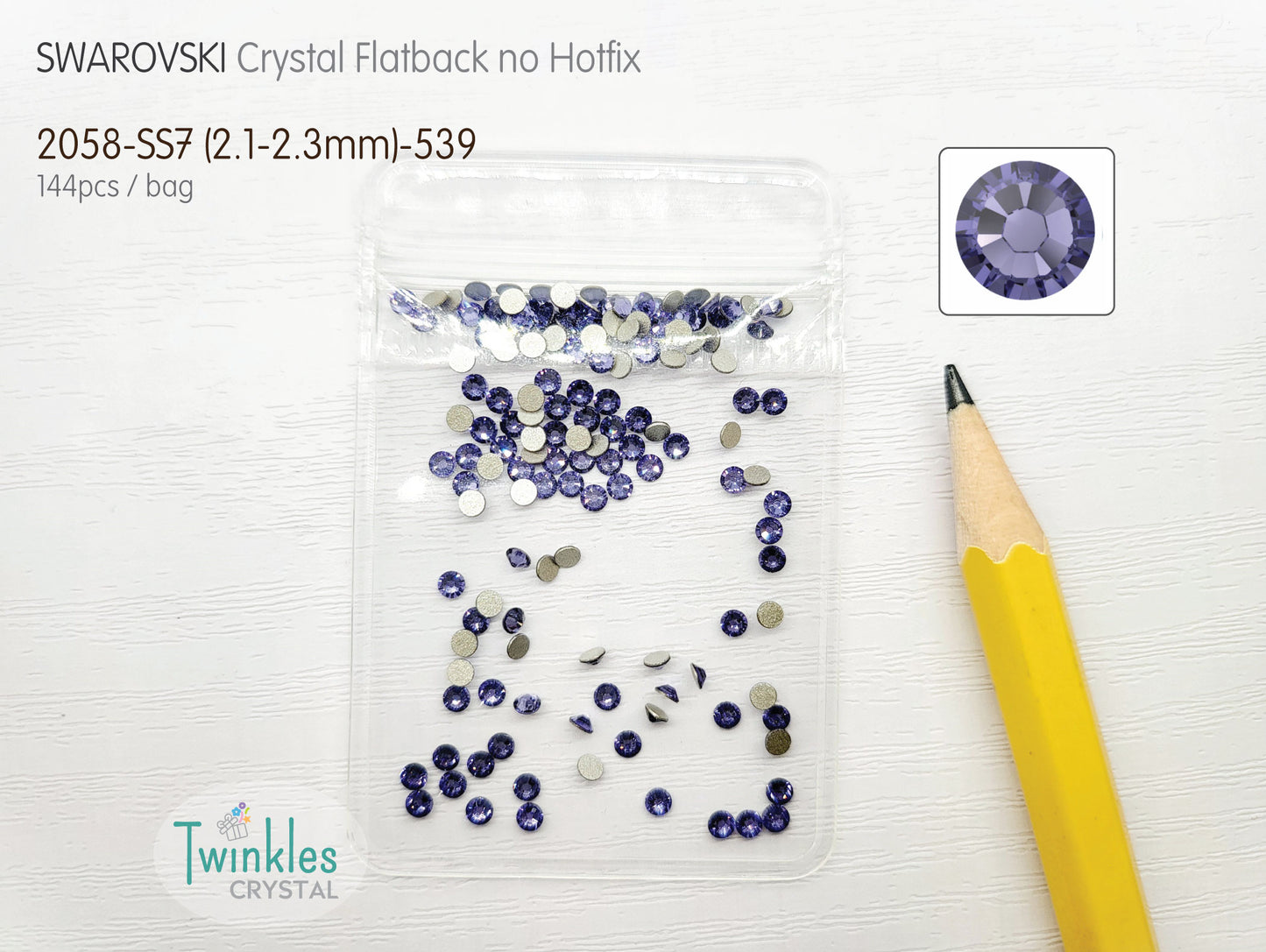 #2058-SS7 - Swarovski Flatback no Hotfix Crystal Picking Color - 144pcs