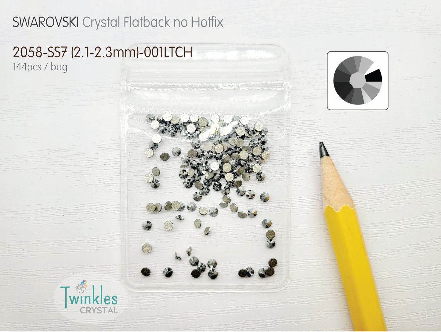#2058-SS7 - Swarovski Flatback no Hotfix Crystal Picking Color - 144pcs