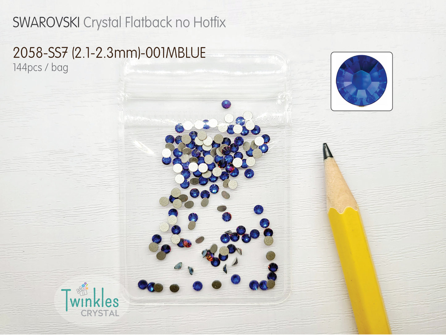 #2058-SS7 - Swarovski Flatback no Hotfix Crystal Picking Color - 144pcs