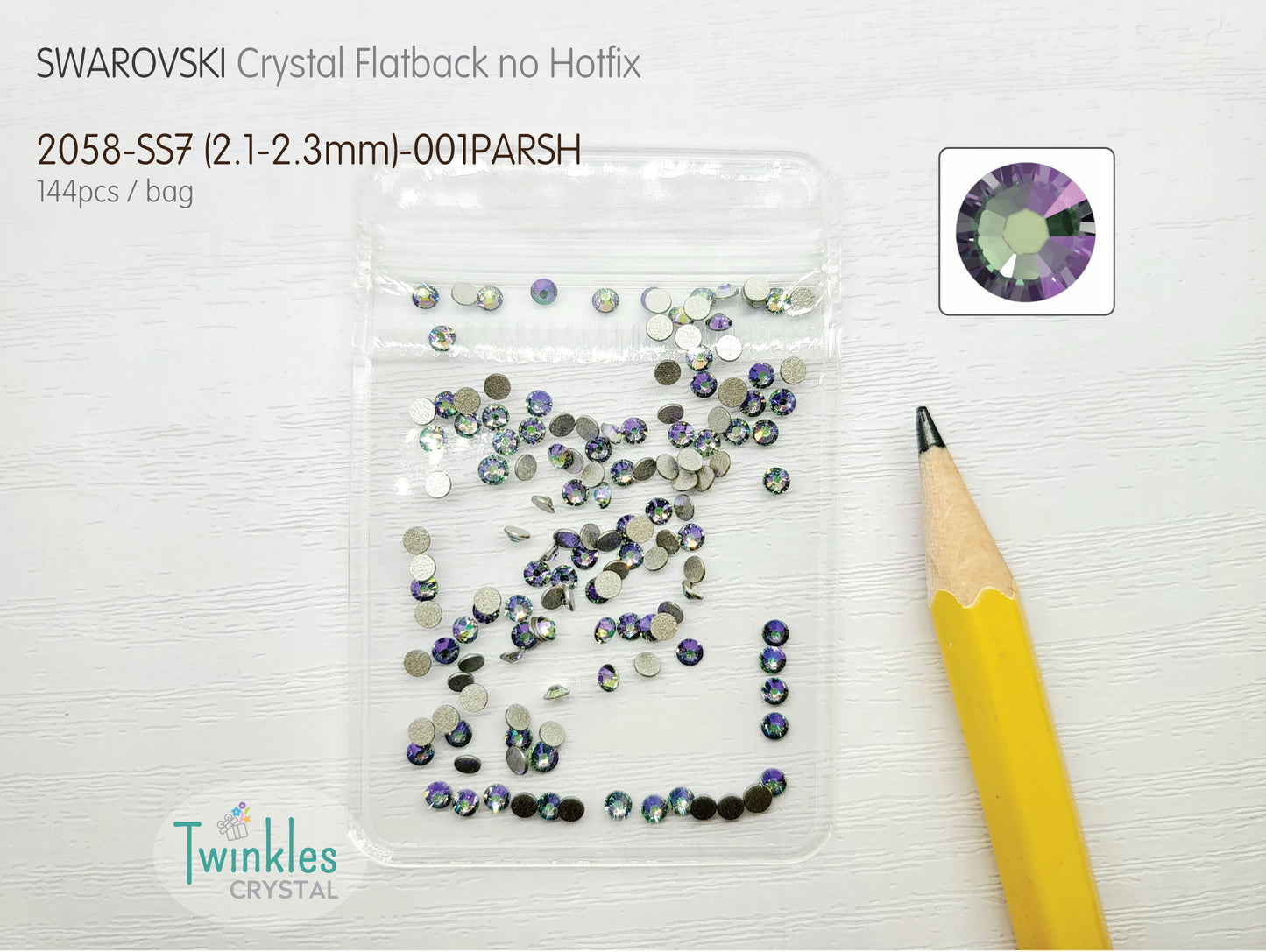 #2058-SS7 - Swarovski Flatback no Hotfix Crystal Picking Color - 144pcs