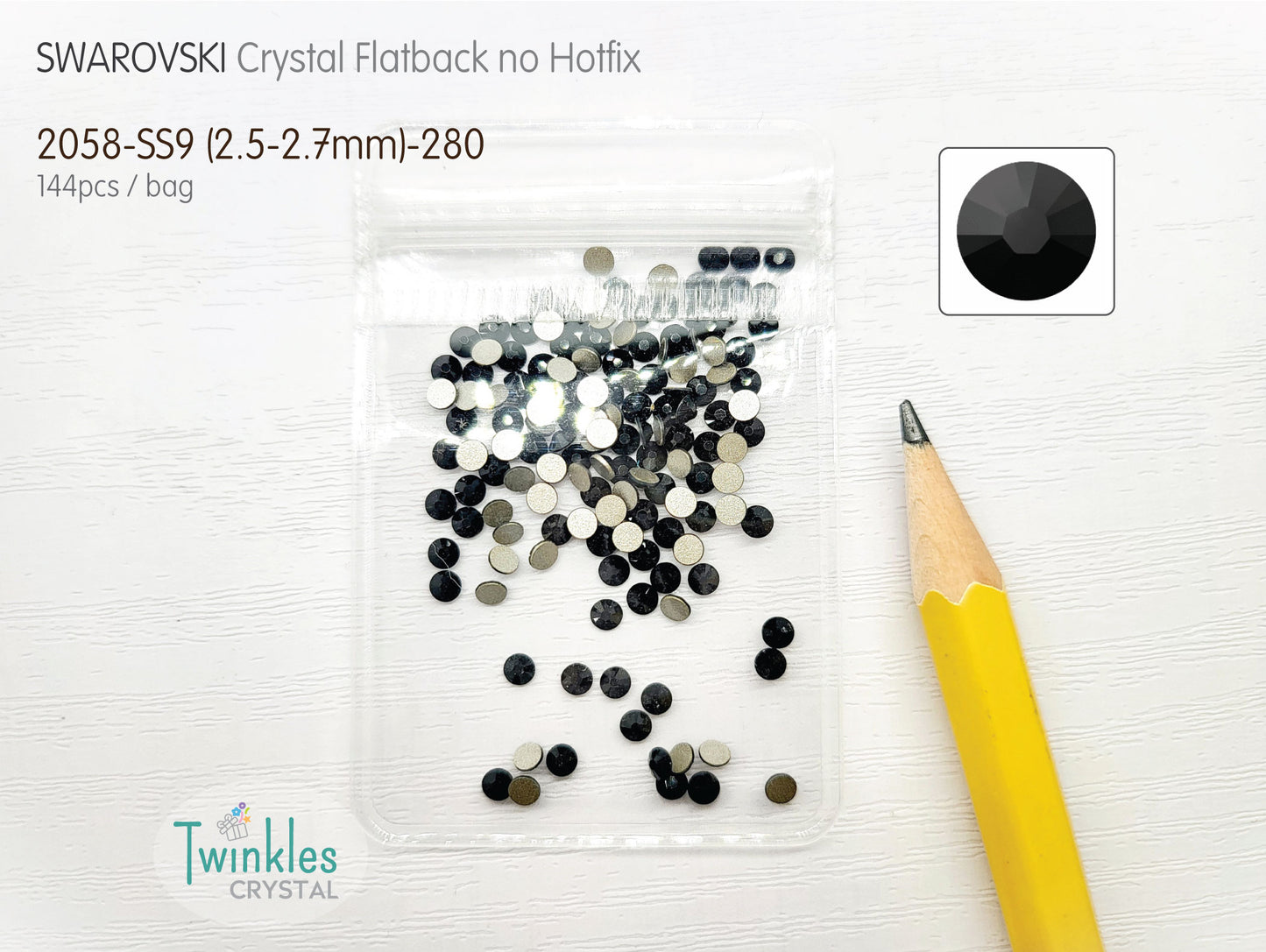 #2058-SS9 - Swarovski Flatback no Hotfix Crystal Picking Color - 144pcs