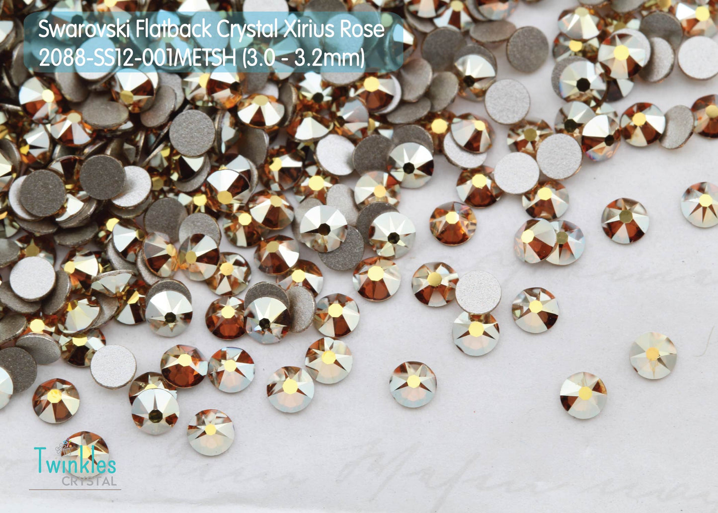 Swarovski Flatback no Hotfix Crystal - 144pcs #2088-SS12 (3.0 - 3.2mm)