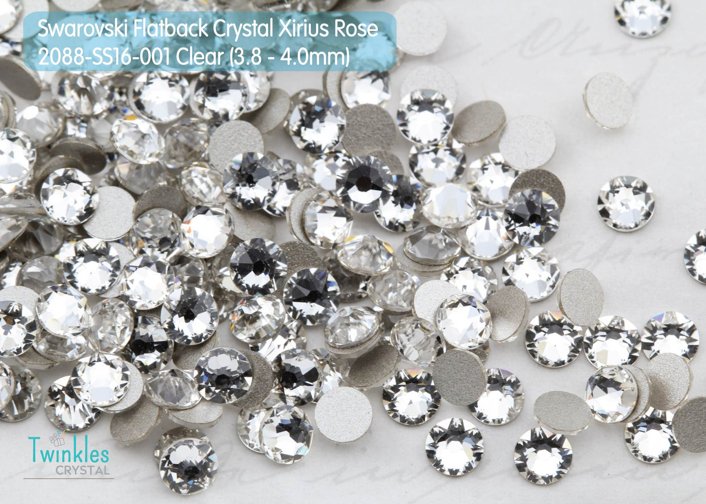 #2088-SS16 (3.8 - 4.0mm) - Swarovski Flatback no Hotfix Crystal - 144pcs