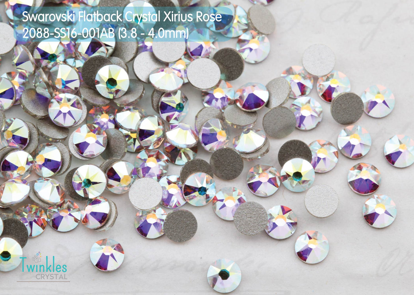 #2088-SS16 (3.8 - 4.0mm) - Swarovski Flatback no Hotfix Crystal - 144pcs