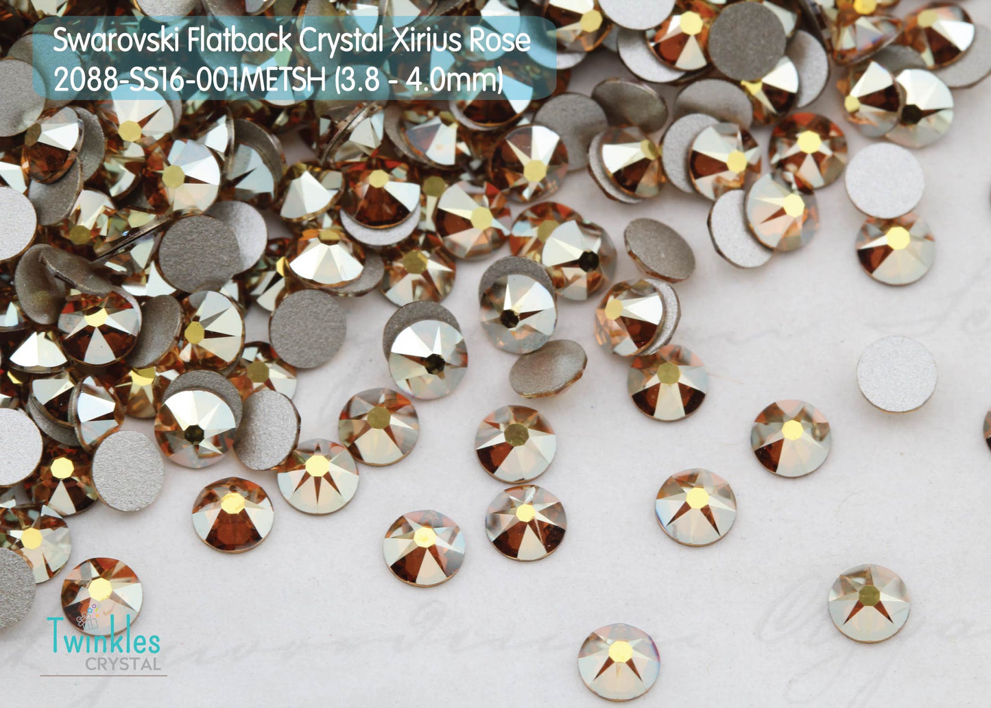 #2088-SS16 (3.8 - 4.0mm) - Swarovski Flatback no Hotfix Crystal - 144pcs