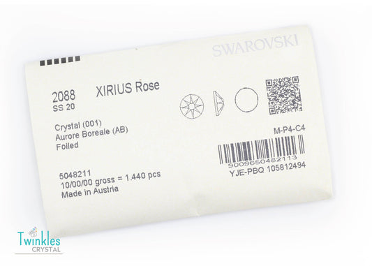 #2088-Crystal AB - All Large Size (3-11mm) - Swarovski Flatback Crystal No Hotfix