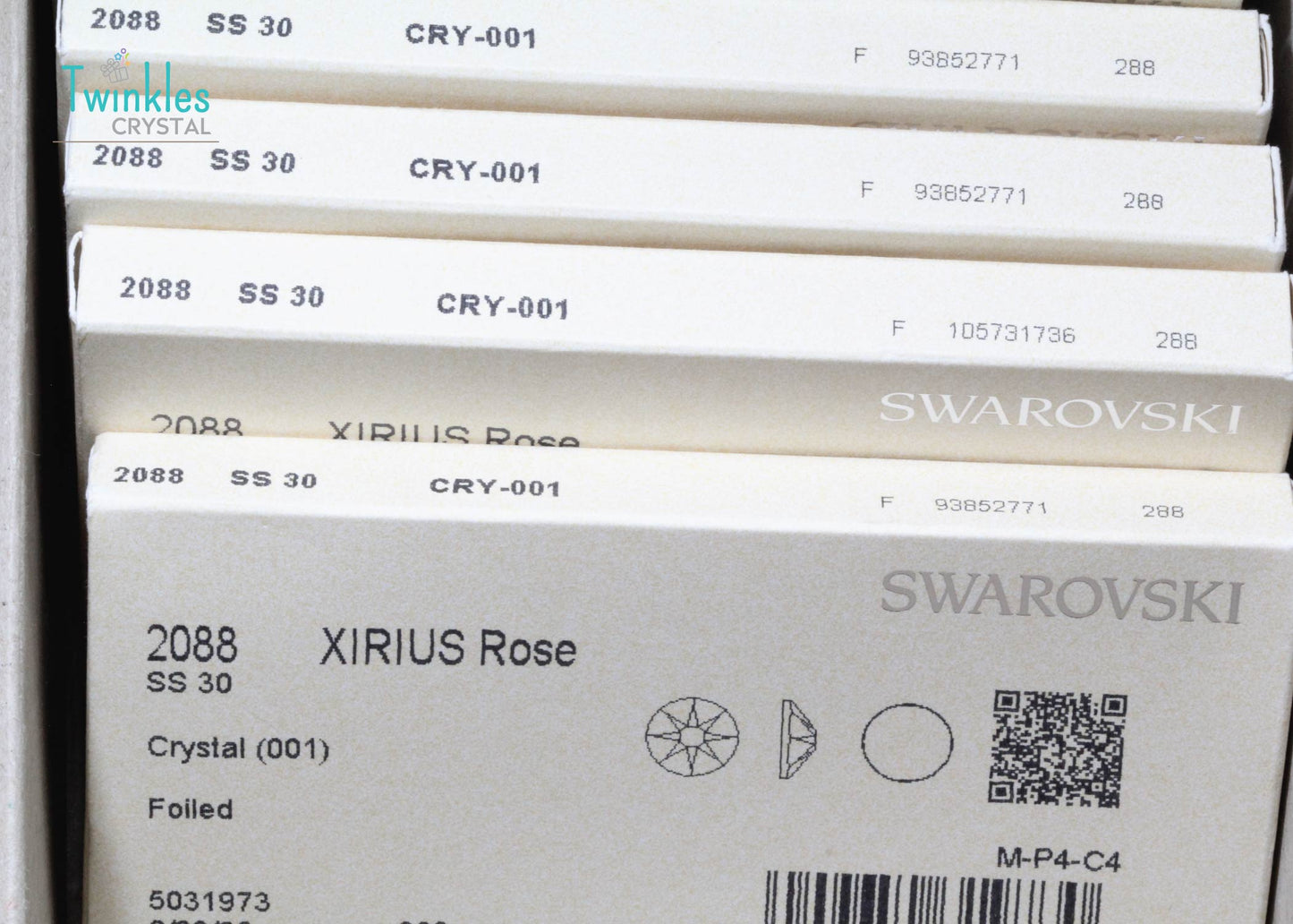 All Size - Swarovski Flatback Crystal No Hotfix Round Shape - Factory Pack #2000/2058/2088