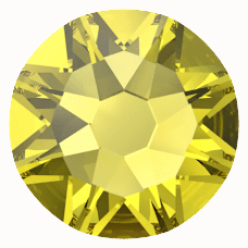 Clr#249- Swarovski Flatback Crystal No Hotfix - Citrine