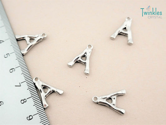 20mm Letter Polished Stainless Steel Pendant Initial Pendant