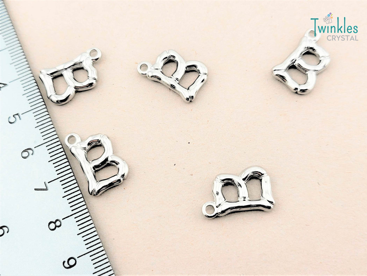 20mm Letter Polished Stainless Steel Pendant Initial Pendant