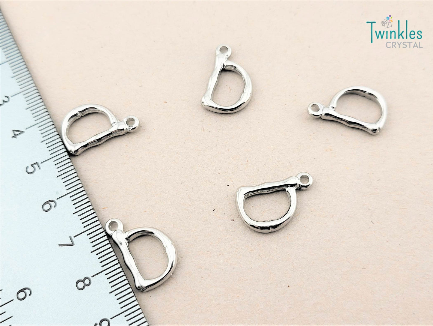 20mm Letter Polished Stainless Steel Pendant Initial Pendant