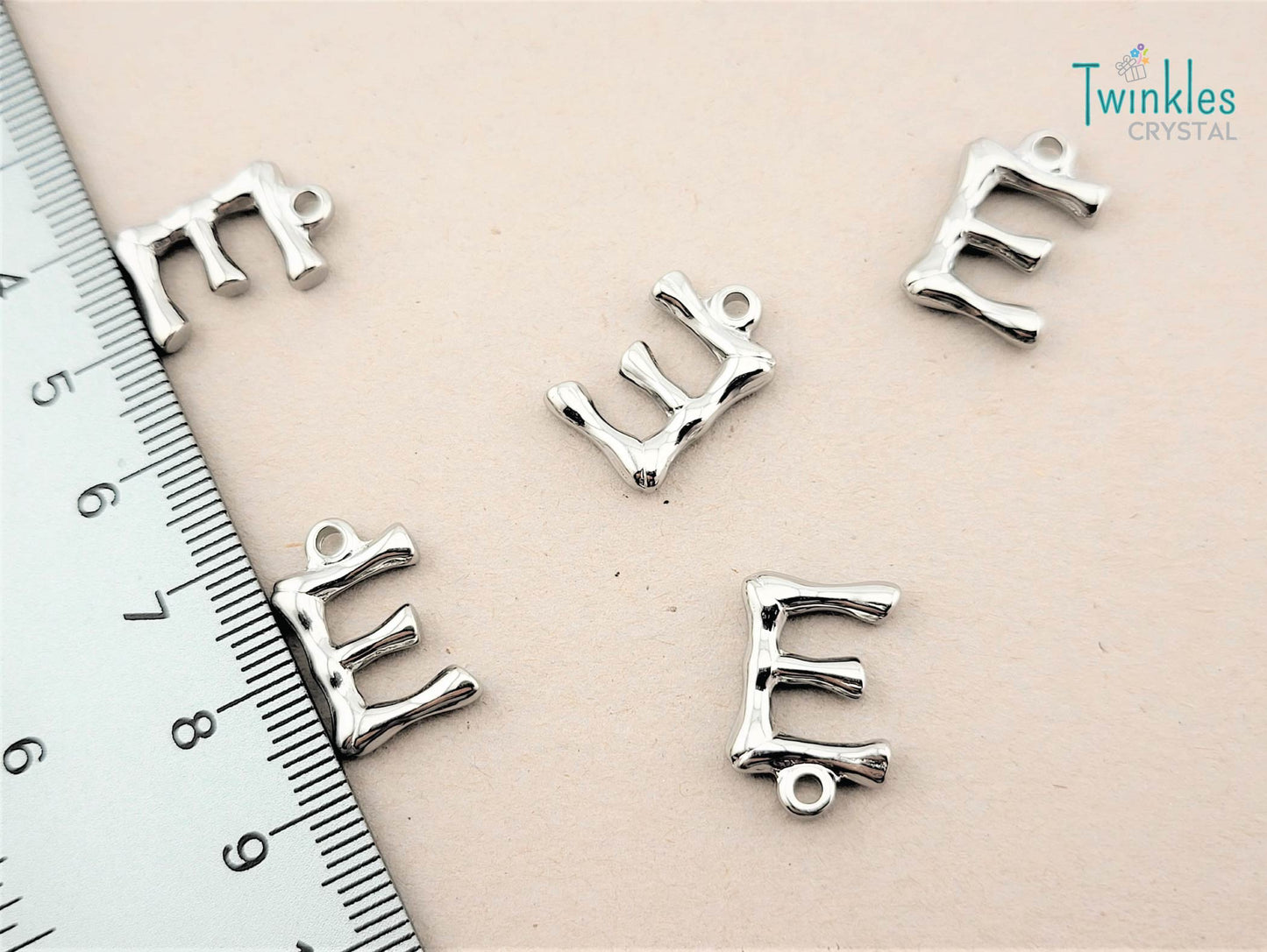 20mm Letter Polished Stainless Steel Pendant Initial Pendant