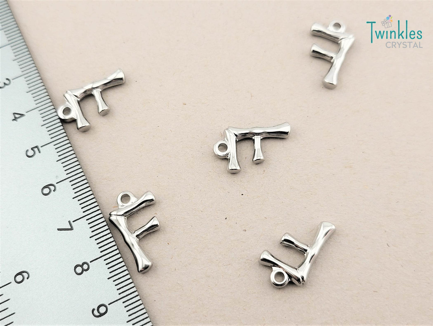 20mm Letter Polished Stainless Steel Pendant Initial Pendant