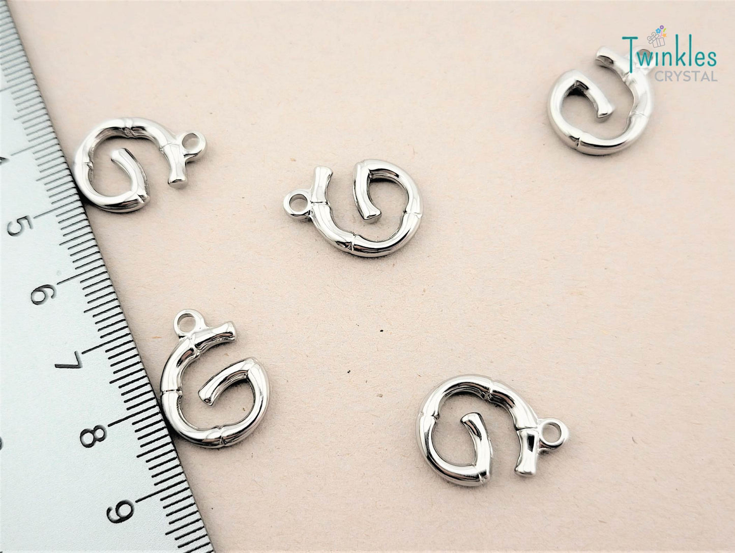20mm Letter Polished Stainless Steel Pendant Initial Pendant