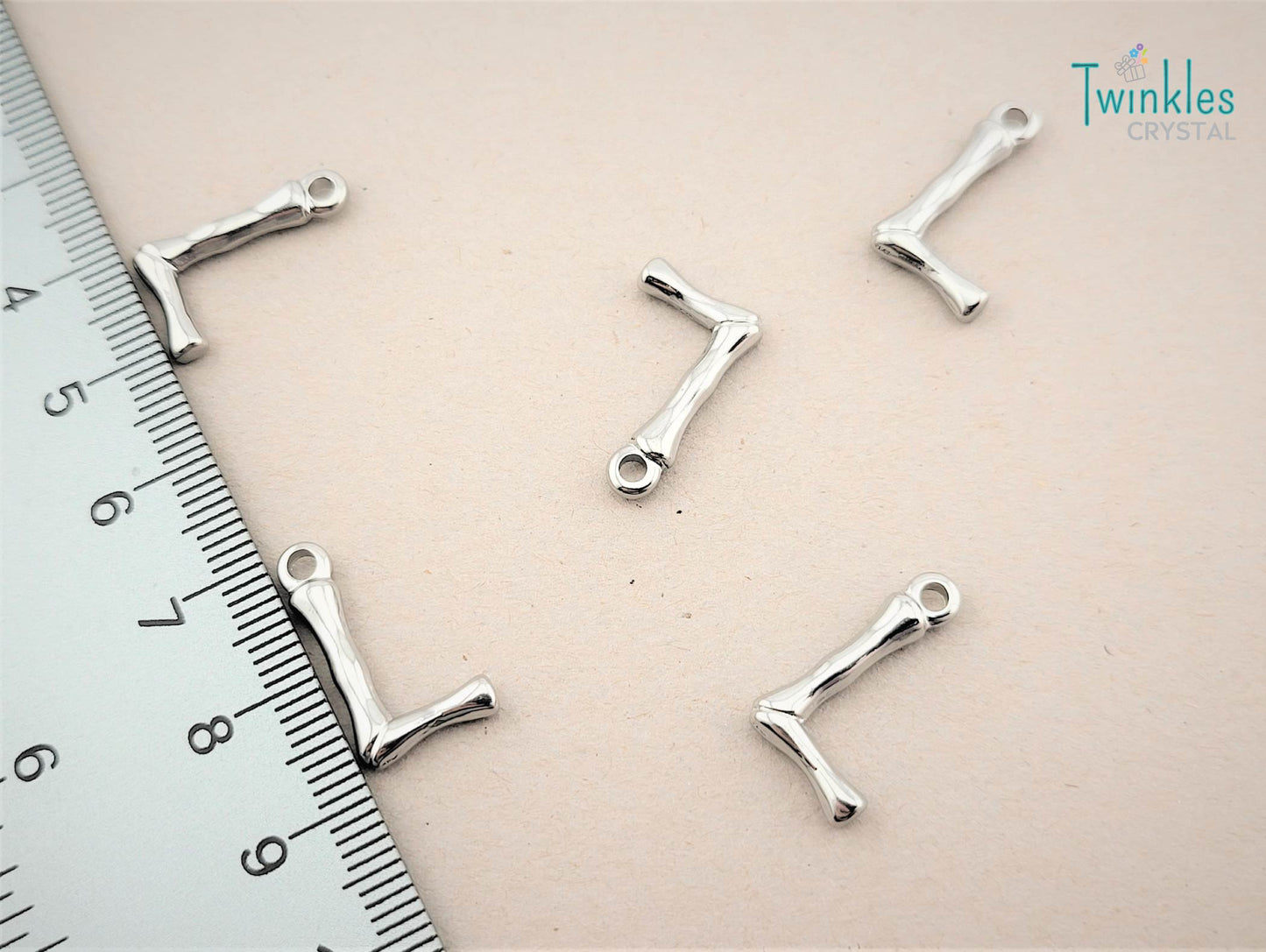 20mm Letter Polished Stainless Steel Pendant Initial Pendant