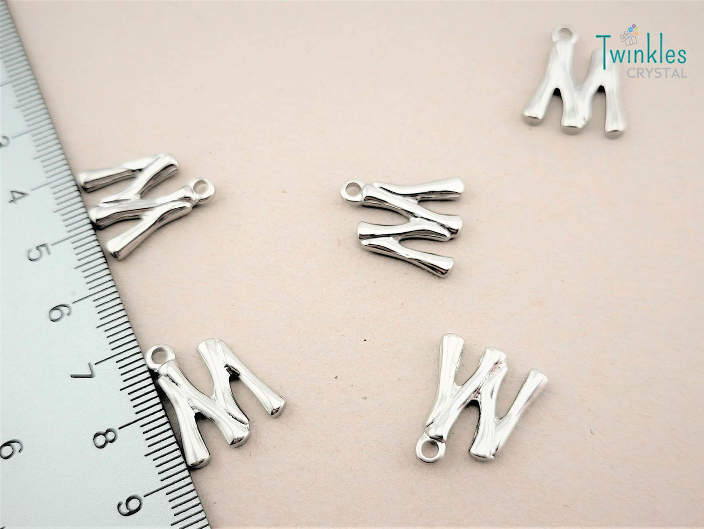 20mm Letter Polished Stainless Steel Pendant Initial Pendant