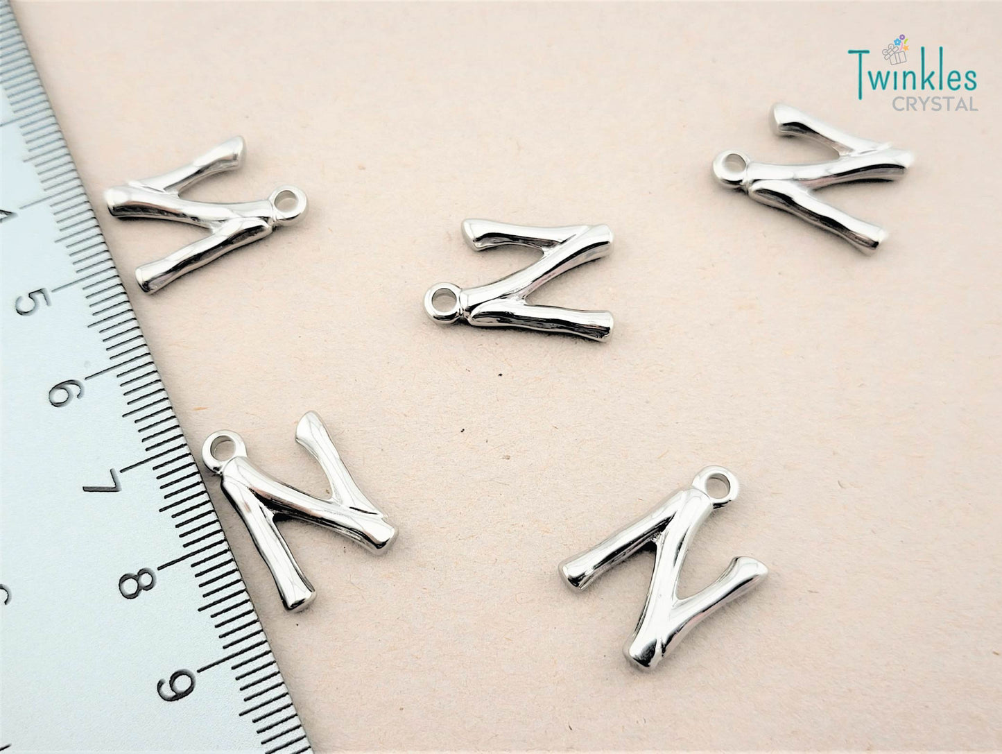 20mm Letter Polished Stainless Steel Pendant Initial Pendant