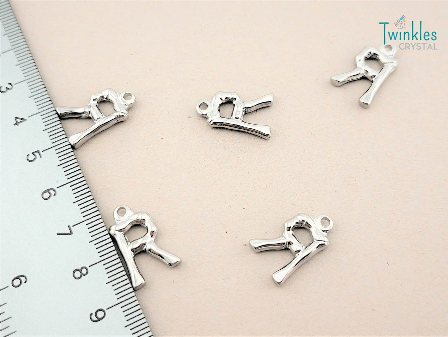 20mm Letter Polished Stainless Steel Pendant Initial Pendant