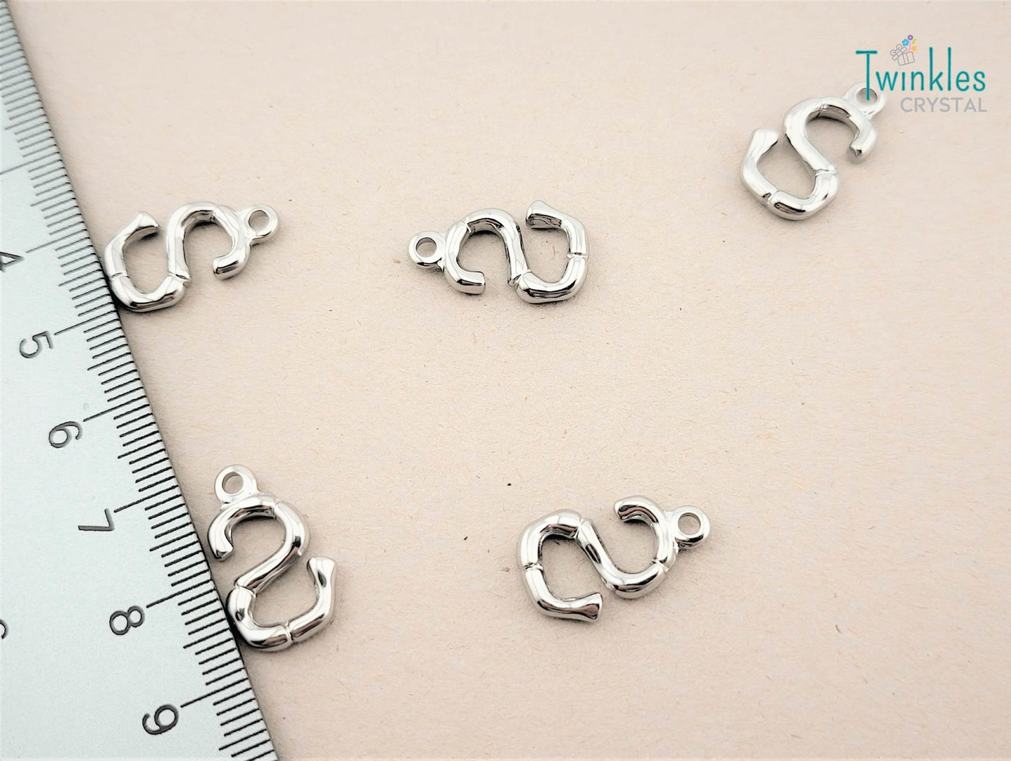 20mm Letter Polished Stainless Steel Pendant Initial Pendant