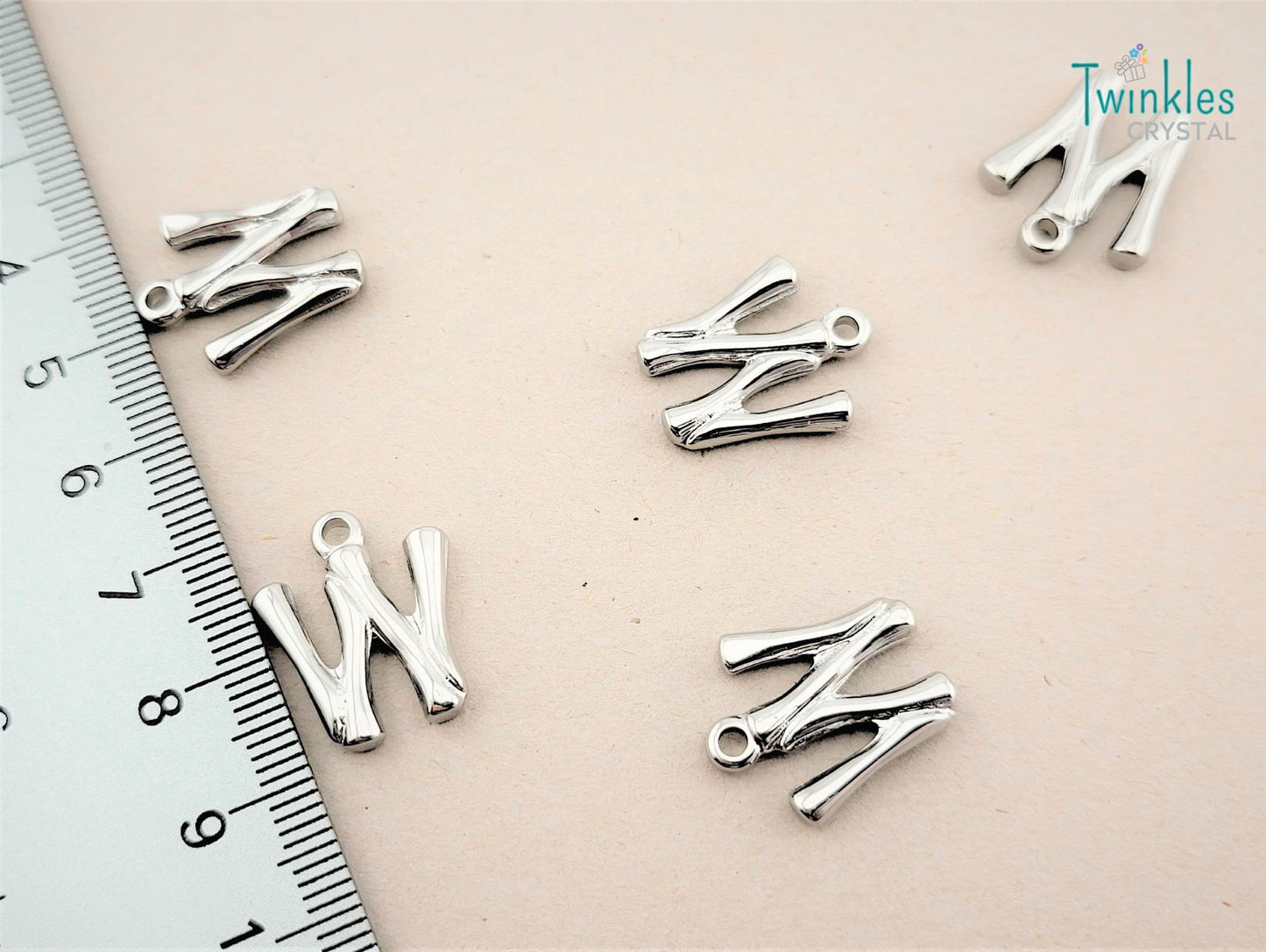 20mm Letter Polished Stainless Steel Pendant Initial Pendant
