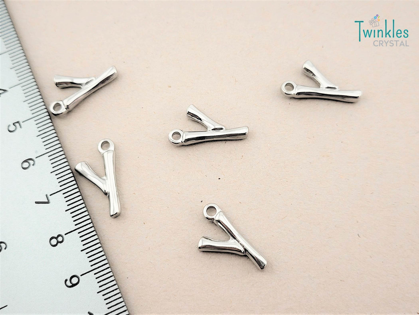 20mm Letter Polished Stainless Steel Pendant Initial Pendant
