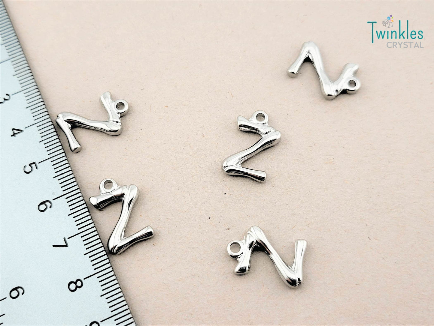20mm Letter Polished Stainless Steel Pendant Initial Pendant
